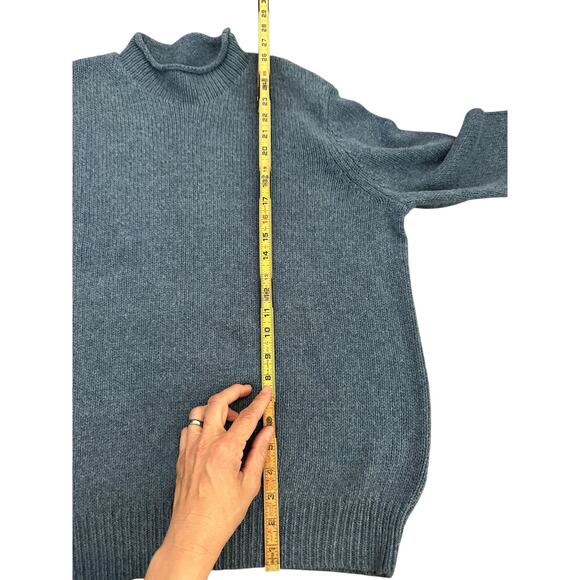 Vineyard Vines Men's Blue Chunky Roll Neck Sweater Pullover Sweatshirt Size L - Picture 7 of 7